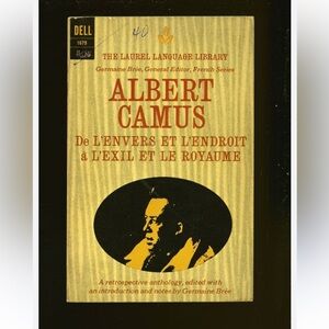 Albert Camus Book - De L'Envers et L'Endroit a L’exil et le royaume